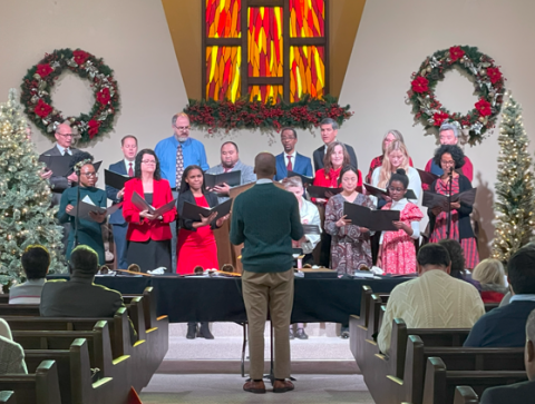 Adult Choir at Christmas Practice